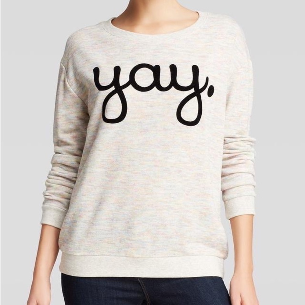 Minkpink “yay” sweater